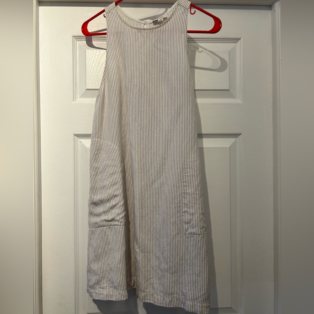 Aritzia Wilfred Striped Linen Dress